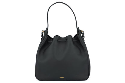 Black Calf leather Hobo Shoulder and Handbag