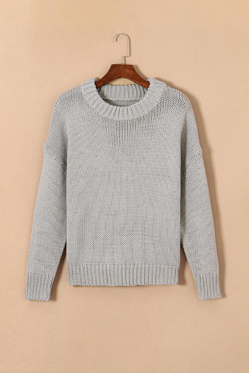 Round Neck Long Sleeve Sweater